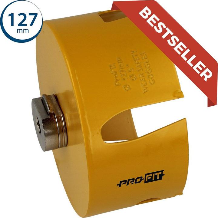 Produktbild Areco ProFit Multi Purpose HM hulsav med adapter, 127 mm (127 Millimeter)