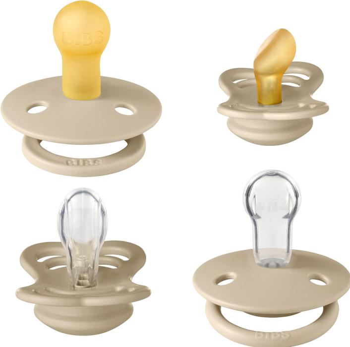 Produktbild Bibs Schnuller Try-It Collection, Vanille (4 x, bis 6 Monate)