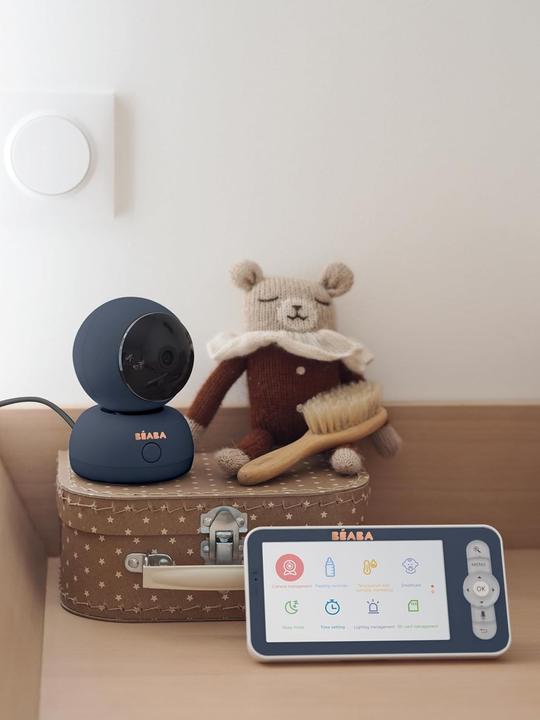 Produktbild Beaba Video Baby Monitor ZEN Premium blau ohne Stecker (Babyphone mit Kamera, 300 m)