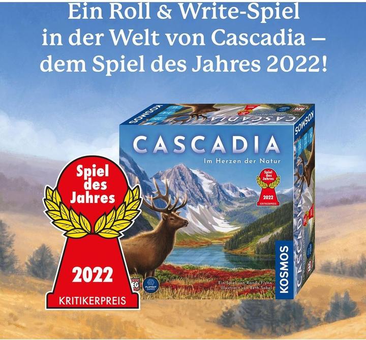 Actual product image Kosmos Cascadia Rolling Hills (German, 1 - 4 Players)