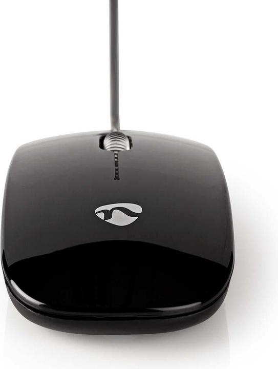 Actual product image Nedis Wired mouse | DPI: 1000 dpi | Number of buttons: 3 | Ambidextrous | 1.20 m | Silent mouse (Cable)