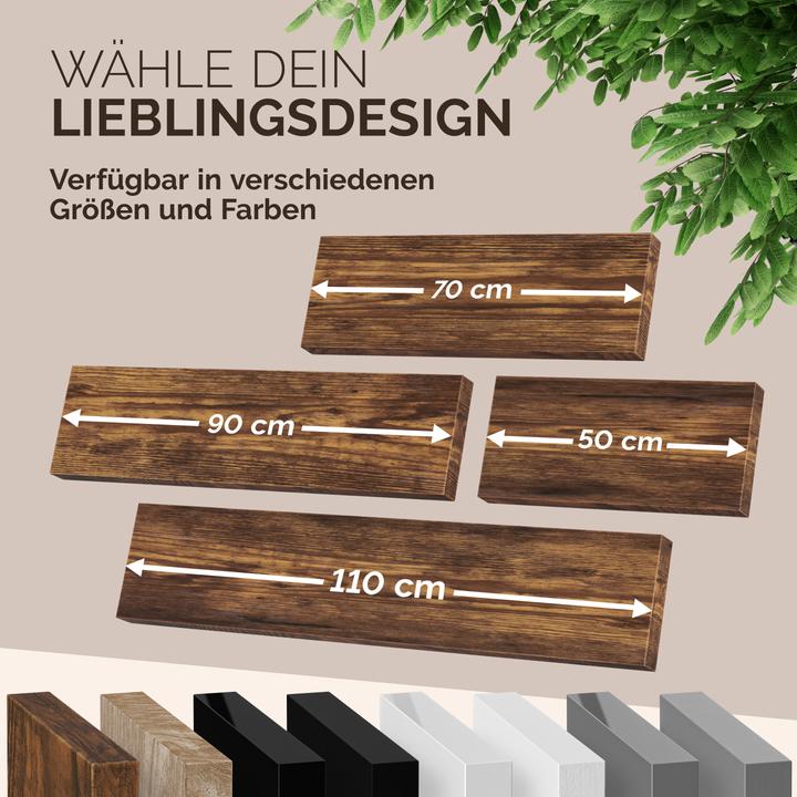 Actual product image Casaria Wall shelf (110 x 23 x 4 cm)