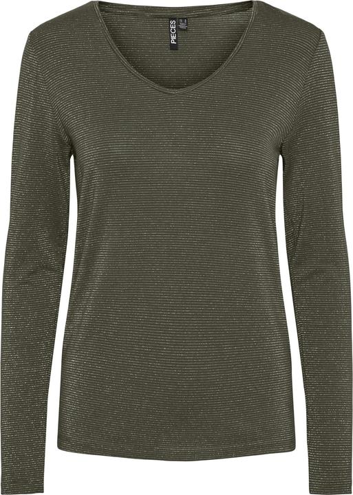 Produktbild Pieces Pcbillo Ls V-Neck Lurex Stripes Noos (L)
