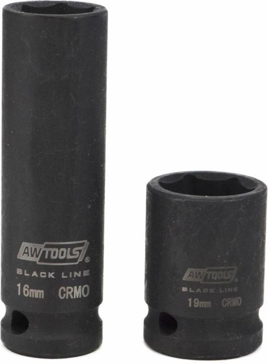 Image du produit Awtools ZESTAW NASADEK UDAROWYCH KRÓTKICH I DŁUGICH 1/2" 20cz. BLACK LINE