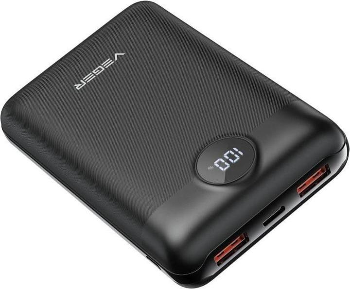 NoName Power bank Veger VEGER powerbank 20000 mAh PD QC3.0 2A 22,5W S20 (W2053) nero (20000 mAh, 22.50 W)