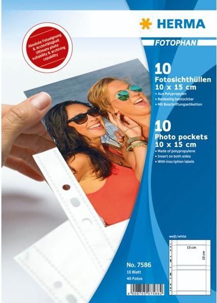 Actual product image HERMA Photo covers (A4, 10 x)