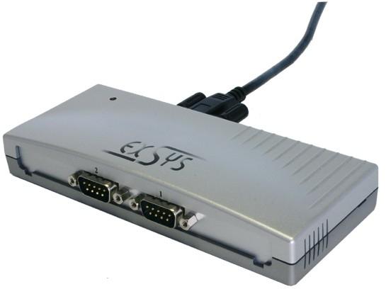 Exsys EX-1332V, port USB vers 2S série RS232 (puce FTDI)