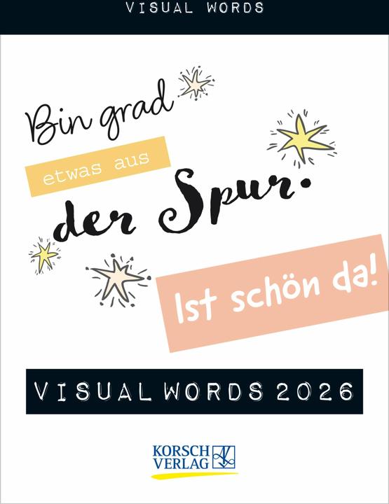 Visual Words 2026 (12 x 16 cm, Harter Einband, Deutsch)