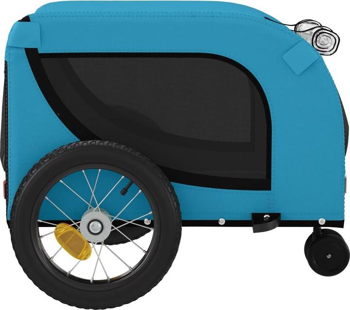 Produktbild VidaXL Fahrradanhänger Hunde Oxford-Gewebe & Eisen