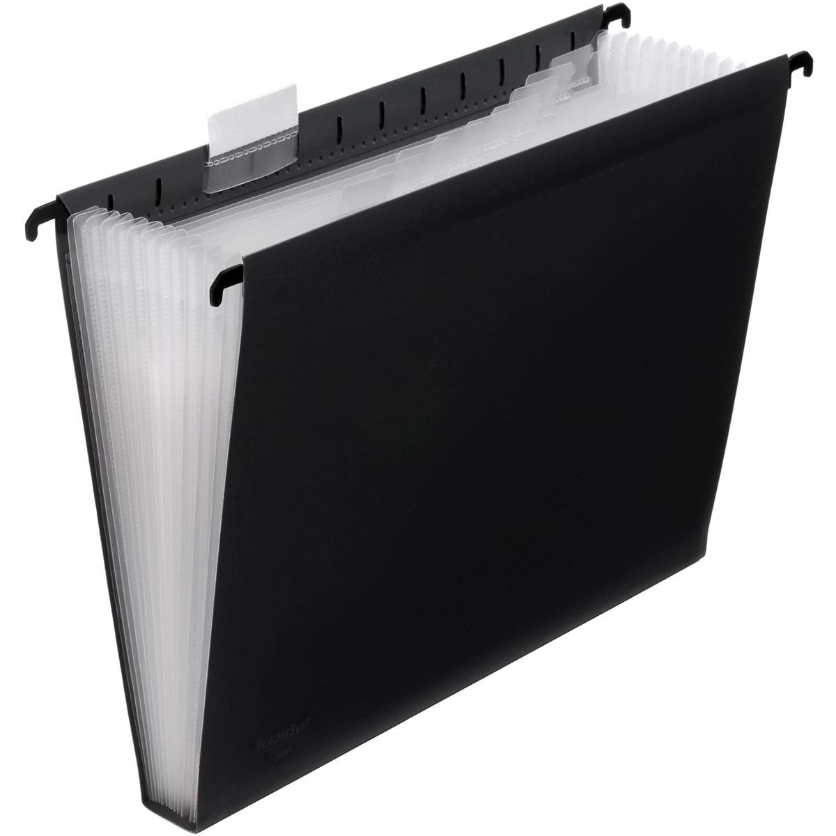 Foldersys, Mappe, Hängetasche A4 PP 12 Fächer schwarz (A4, 1 x)