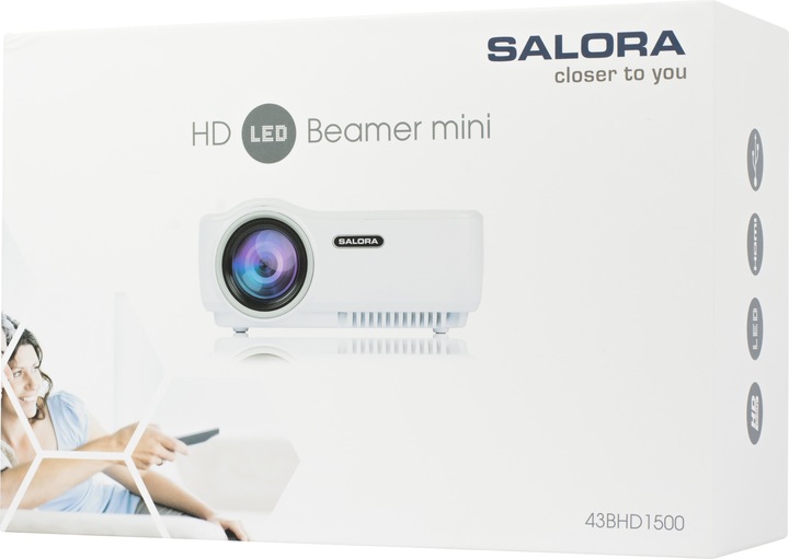 Produktbild Salora 43BHD1500 - Beamer - LED - HDMI - USB - TV tuner (WVGA)