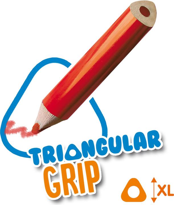 Image du produit Ses Crayons de couleur Triangle Grip (16x)