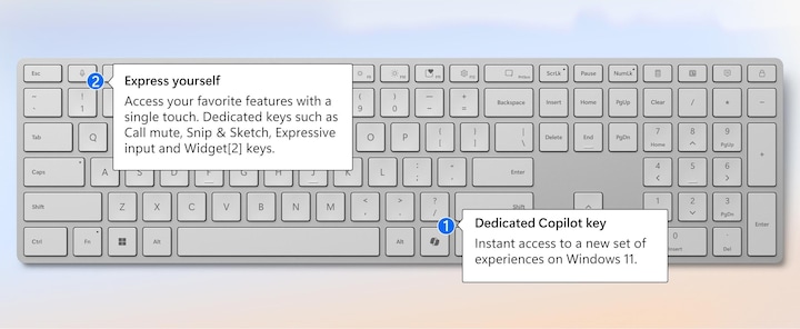 Actual product image Microsoft Surface Keyboard (2nd Edition) (CH, Wireless)