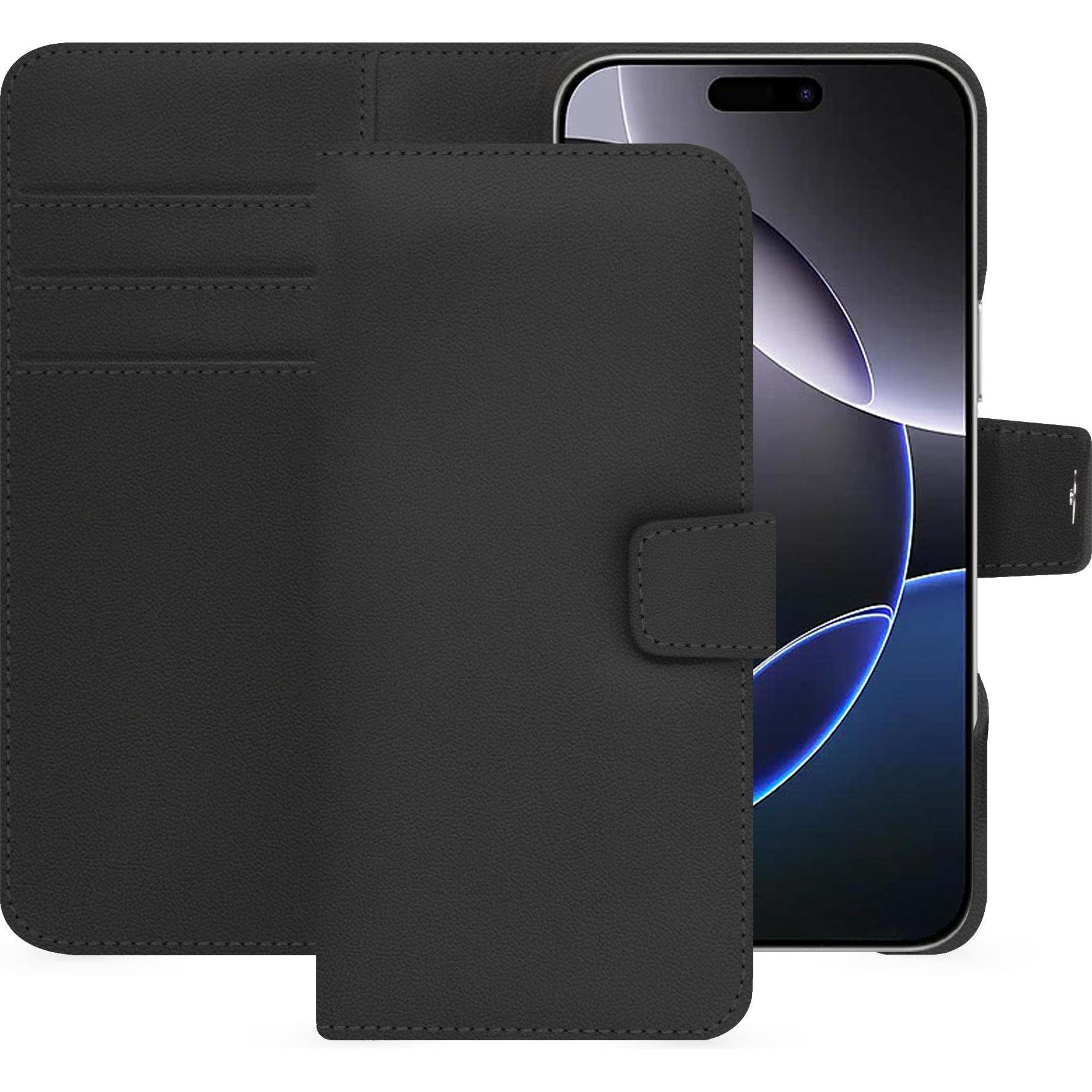 Noreve Lederschutzhülle Apple iPhone 16 Pro Max (Apple iPhone 16 Pro Max), Smartphone Hülle, Schwarz