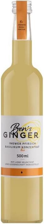 Produktbild Ben's Ginger Ingwer-Pfirsichkonzentrat Bio Fl 500 ml (1 x 50 cl)