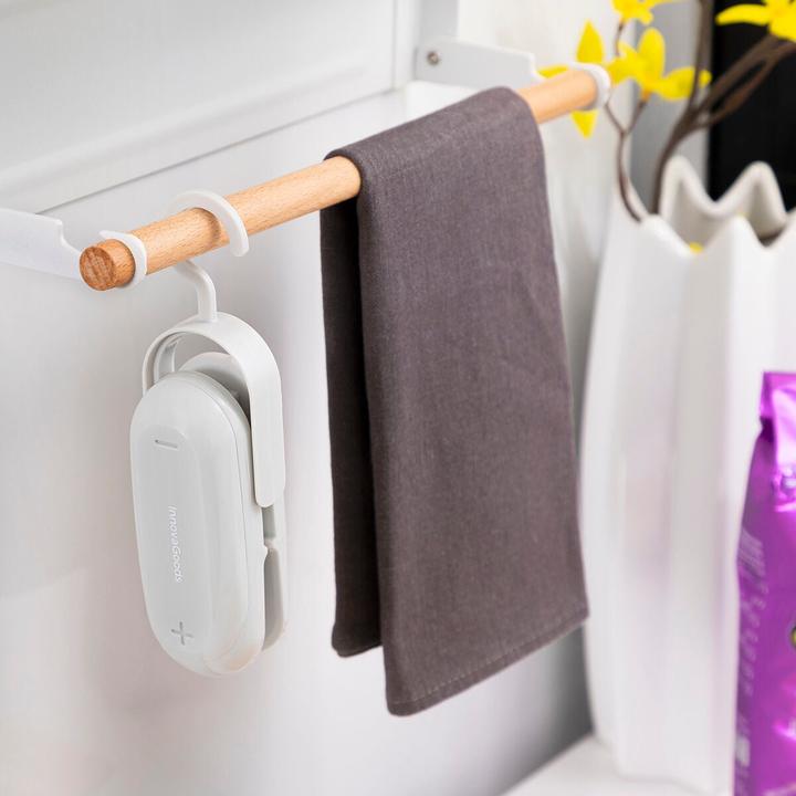 Produktbild InnovaGoods Beutelverschliesser mit Cutter und Aufhänger Baseyl (1 x)