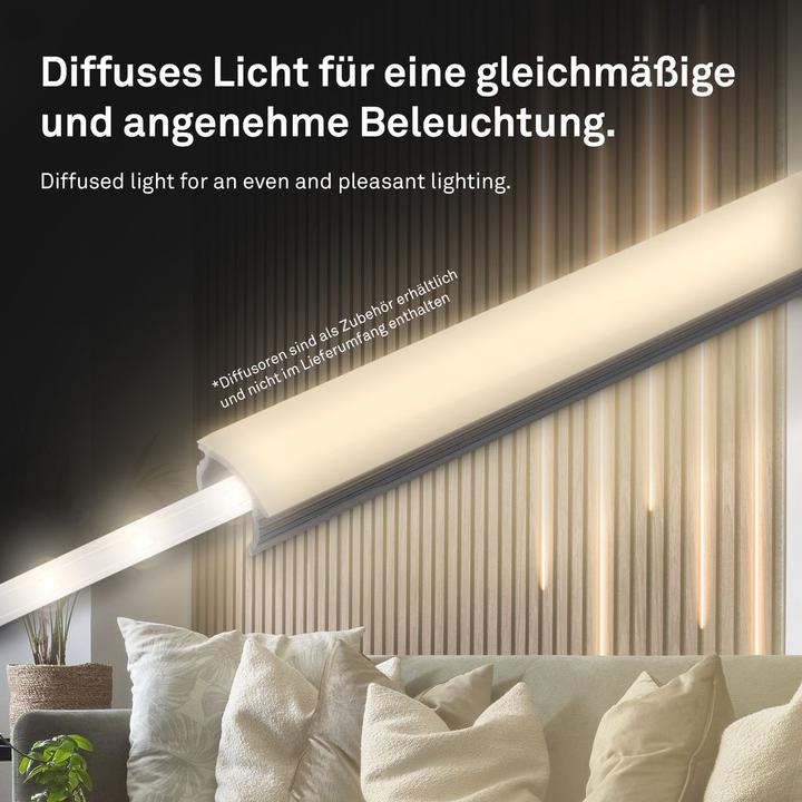 Produktbild Briloner Extension Set On/Off LED stripe 2,6m, 147xLED,Ergänzungsset (Warmweiss, 14 cm, Indoor)
