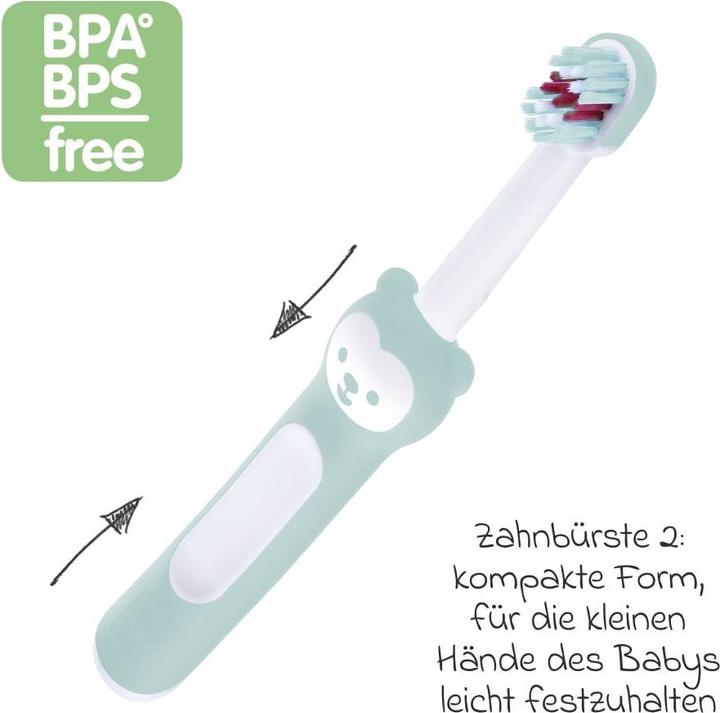 Produktbild MAM Learn to Brush Set 5+ Mon., türkis (Weich, 1 x)