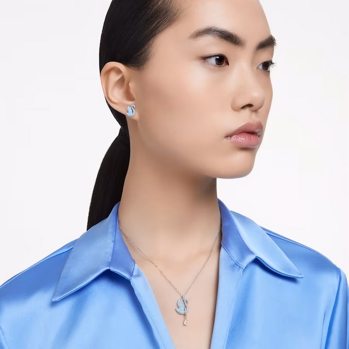 Produktbild Swarovski Iconic Swan Set Schwan Blau (Swarovski Metall)