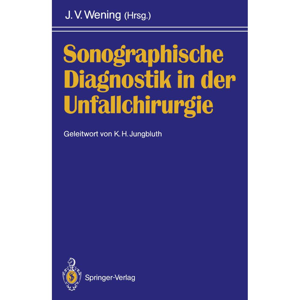 Sonographische Diagnostik in der Unfallchirurgie, Fachbücher