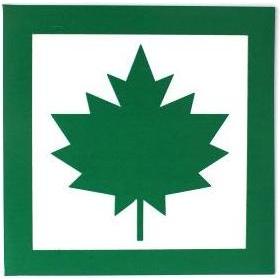 No Name, Sticker, Magnetic Sign Green Leaf