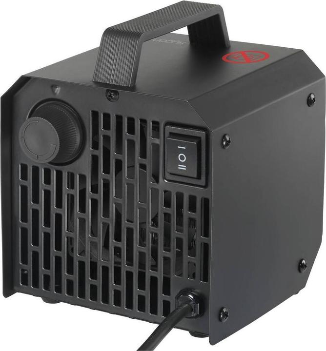 Actual product image Sygonix SY-6735636 PTC-Heizgerät 10 m² Schwarz (2000 W)