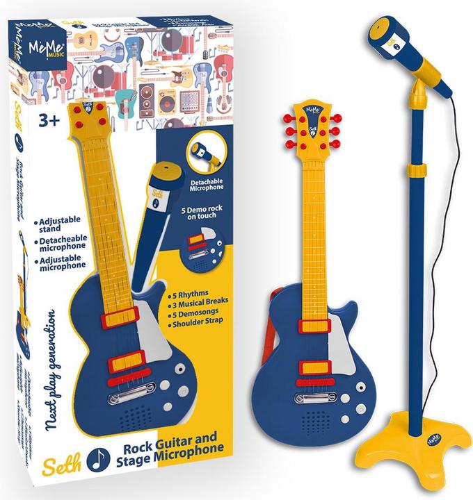 Actual product image MeMe Music Rock Toy Guitar with Rod