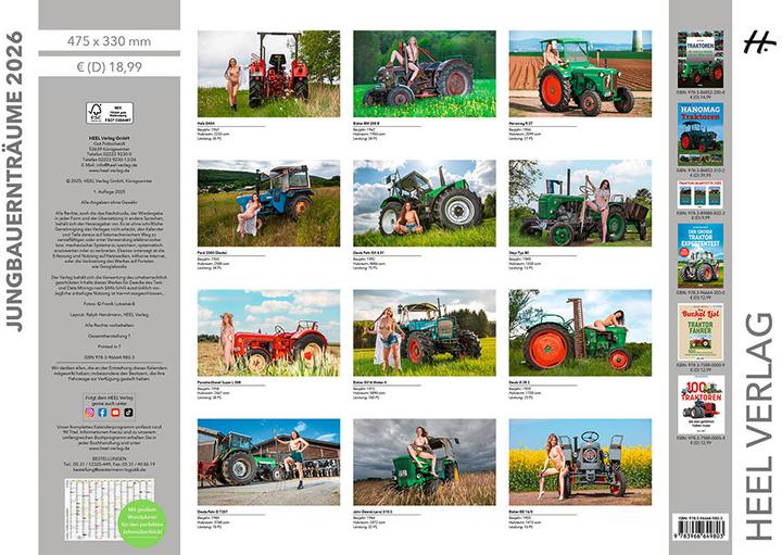 Produktbild Jungbauernträume Kalender 2026 (475 mm x 330 mm)