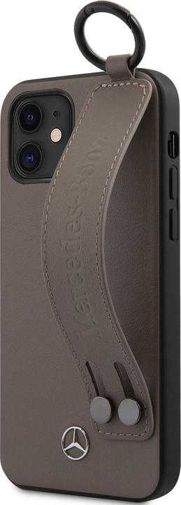 Image du produit Mercedes-Benz Etui en cuir avec sangle pour la main (Apple iPhone 12 mini)