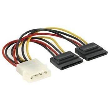 Premiumcord Cavo Di Alimentazione Per Hdd 5,25 Molex-2Xseri (Sata), Cavo Interno (Pc)