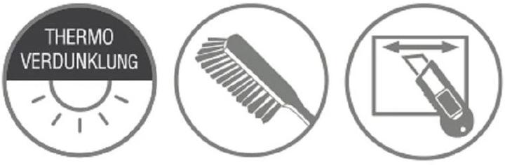 Immagine prodotto Gardinia Tenda plissettata 80 x 130 cm, nera (80 x 130 cm)