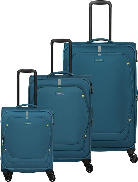 Immagine prodotto Travelite Umbria 4 Rollen Kofferset 3-teilig mit Dehnfalte (207 l)