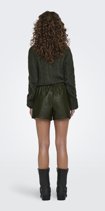 Actual product image JdY JDYALAIA Mid waist regular fit faux leather shorts faux leather shorts (S)