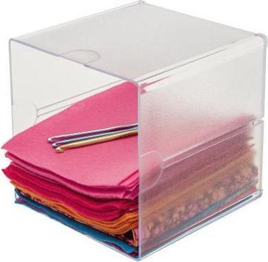 Produktbild Deflecto Organisationsbox Classic CUBE Masse: 15,2 x 15,2 x 15,2 cm (B x H x T) Werkstoff: Kunststoff