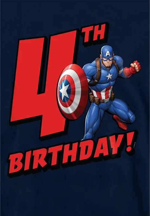 Produktbild Captain America Kapuzenpullover Zum Überziehen 4. Geburtstag (128)