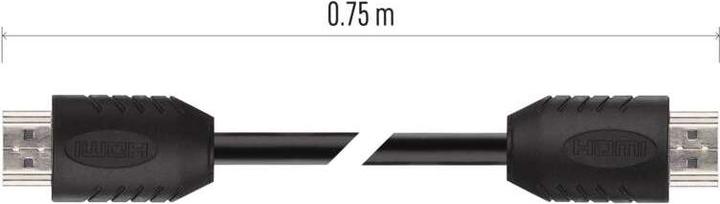 Image du produit Emos Câble HDMI haute vitesse 2.0 A mâle - A mâle 0,75m (0.75 m)