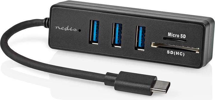 Produktbild Nedis USB-Hub | 1x USB-C™ | 3x USB A Buchse | 5-Port port(s) | USB 3.2 Gen 1 | Stromversorgung über (USB-C, 5 Ports)