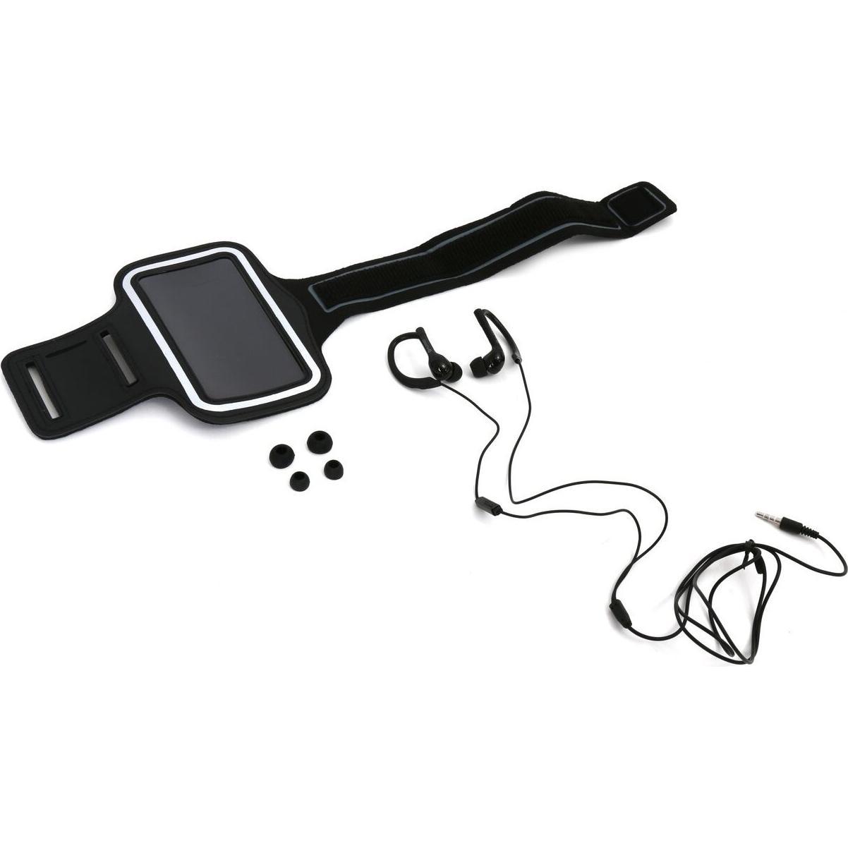 Platinet PM1070B headphones/headset Ear-hook connector Black (Kabelgebunden), Kopfhörer, Schwarz
