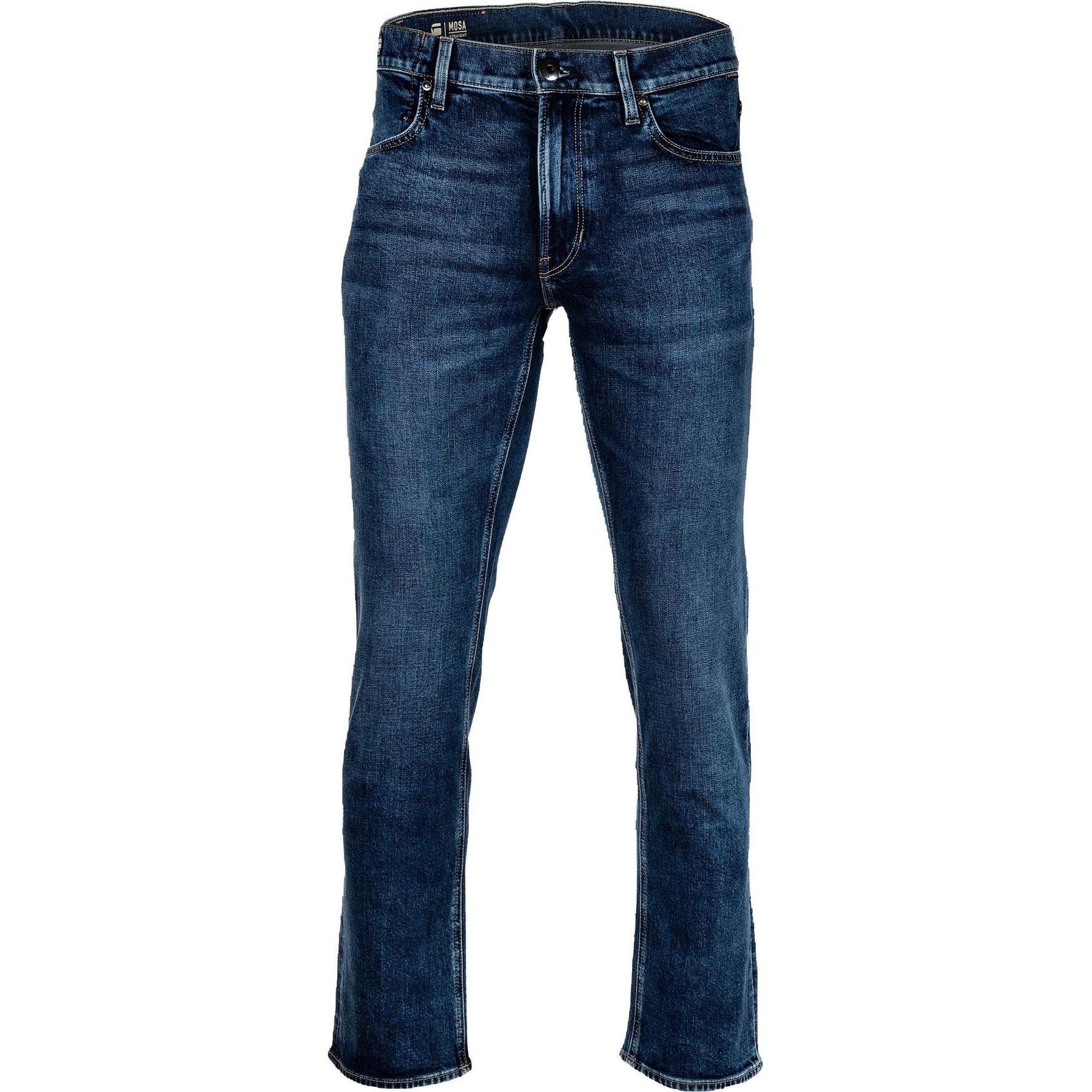 G-Star, Herren, Jeans, Mosa Jeans Straight Fit Faded AtlanticOcean, Blau, (W36/L34)