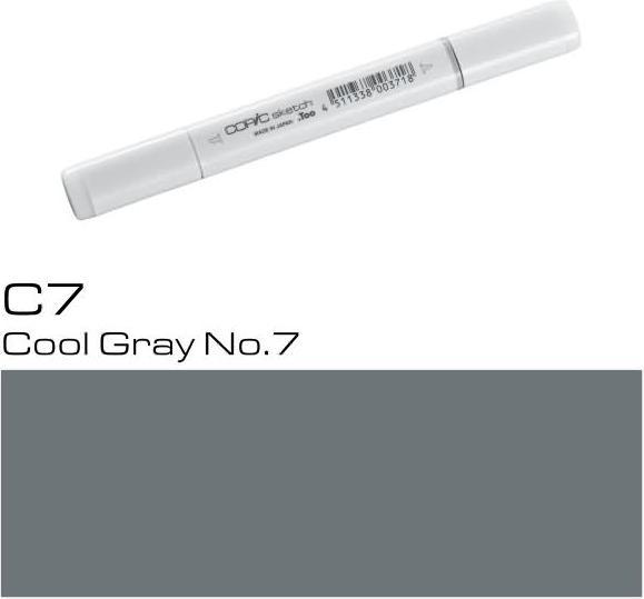 Image du produit Copic Sketch type C - 7 (C-7 - Cool Gray No.7, 1 x)