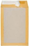 Mailmedia Cardboard back pockets DIN C4 without window brown 100 pcs. (100 x)
