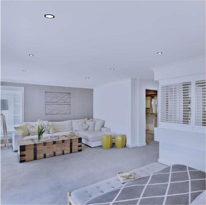 Produktbild Emos LED-Einbauleuchte NEXXO, rund, schwarz, 18W, mit Change CCT (1600 lm)