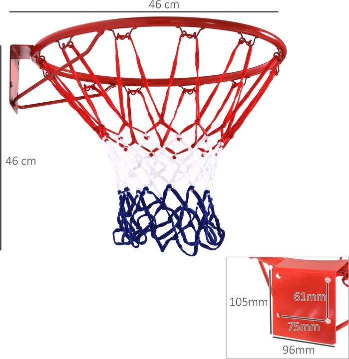 Actual product image Homcom Basketball hoop with net
