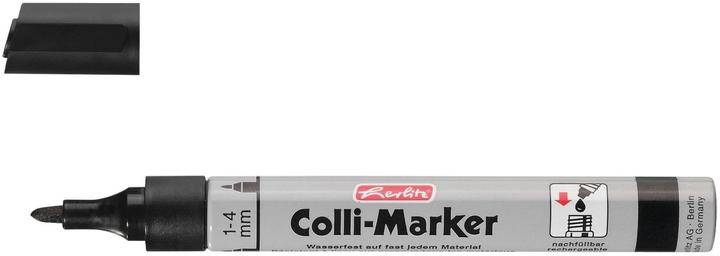 Produktbild Herlitz Permanent-Marker Colli 1-4 mm, 5 Stück, Schwarz (5x)