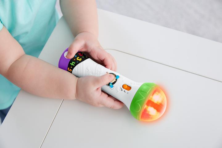 Actual product image Fisher-Price Laugh & Learn Rock & Record Microphone (Italian)