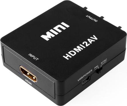 Actual product image JTI HDMI to AV video converter adapter - Black