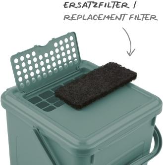 Image du produit Rotho Seau à compost avec charbon actif (9 l)