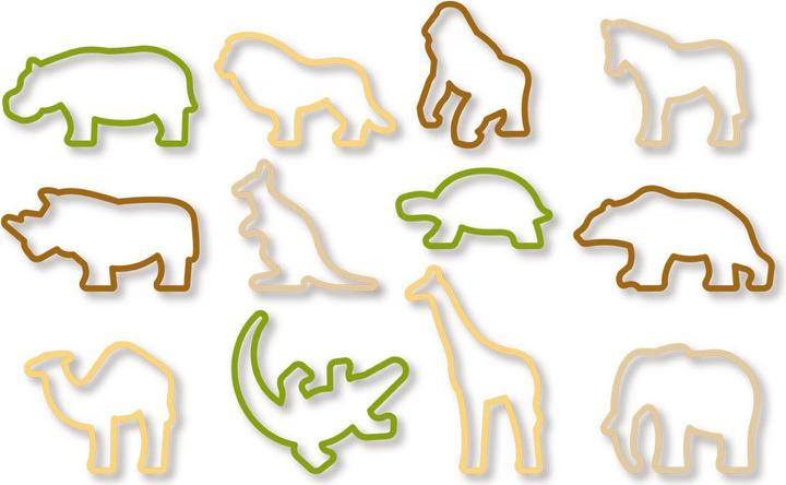 Image du produit Tescoma Emporte-pièces ZOO DELÍCIA KIDS, 12 pcs.