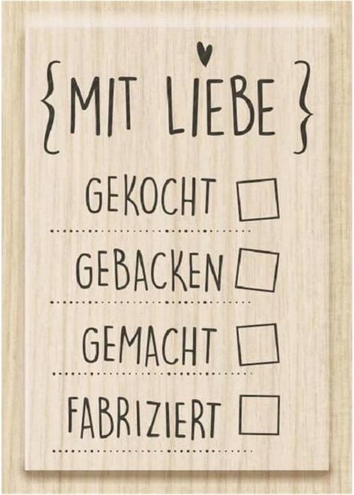 Actual product image Heyda Motif stamp With Love Light Brown