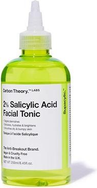 Immagine prodotto Carbon Theory Supacylic. Tonico per il viso all'acido salicilico al 2% - Tonico per il viso 250ml (Acqua tonica, 250 ml)